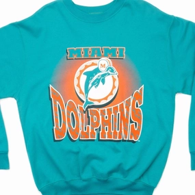 VINTAGE NFL MIAMI DOLPHINS SWEATSHIRT SIZE LARGE MADE IN USA Timeless Wear Party Ready