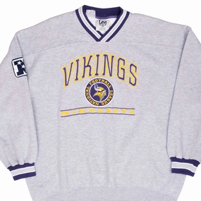 product neutral versatility VINTAGE NFL MINNESOTA VIKINGS EMBROIDERED SWEATSHIRT 1990S LARGE