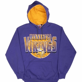 Daily Comfort VINTAGE NFL MINNESOTA VIKINGS HOODIE SWEATSHIRT 1990S MEDIUM MADE IN USA