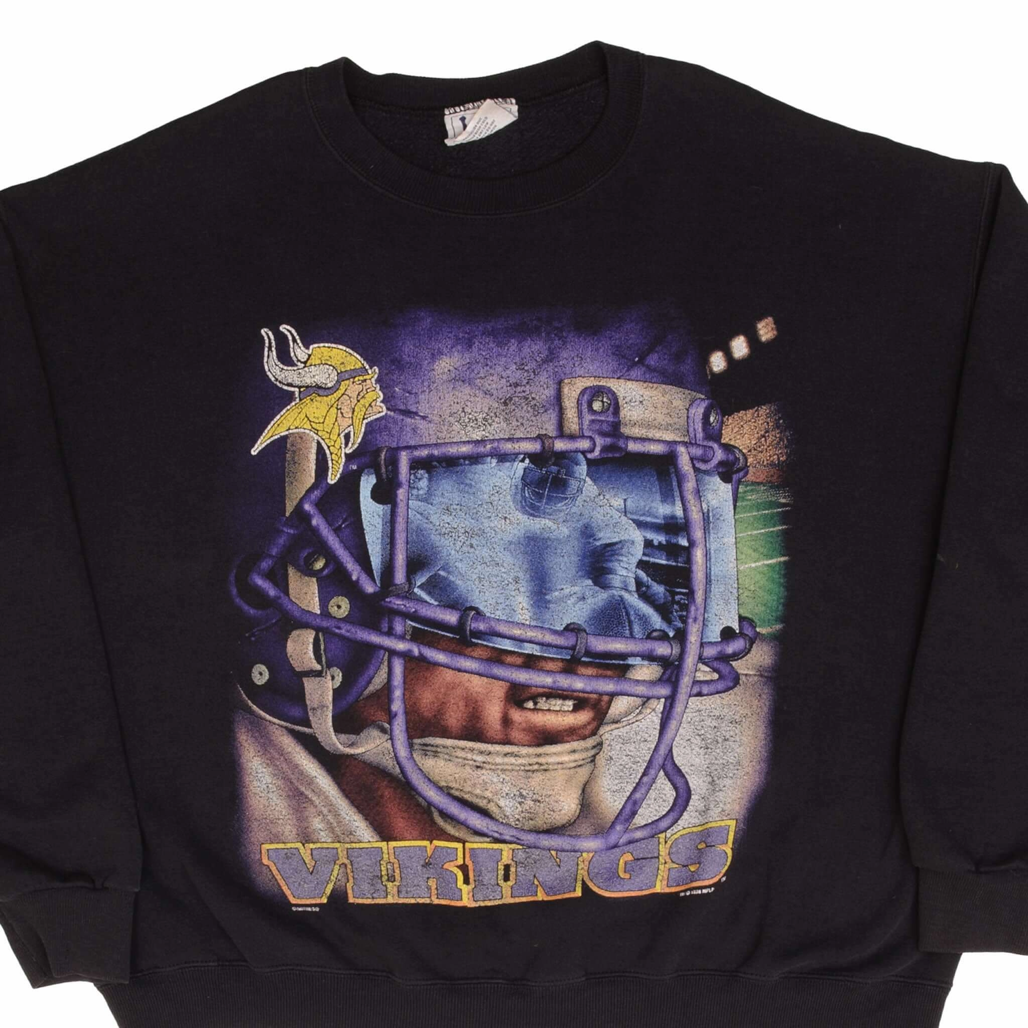 Stylish Wear VINTAGE NFL MINNESOTA VIKINGS SWEATSHIRT 1996 SIZE XL MADE IN USA