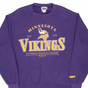 Animal Print VINTAGE NFL MINNESOTA VIKINGS SWEATSHIRT 1999 MEDIUM MADE IN USA