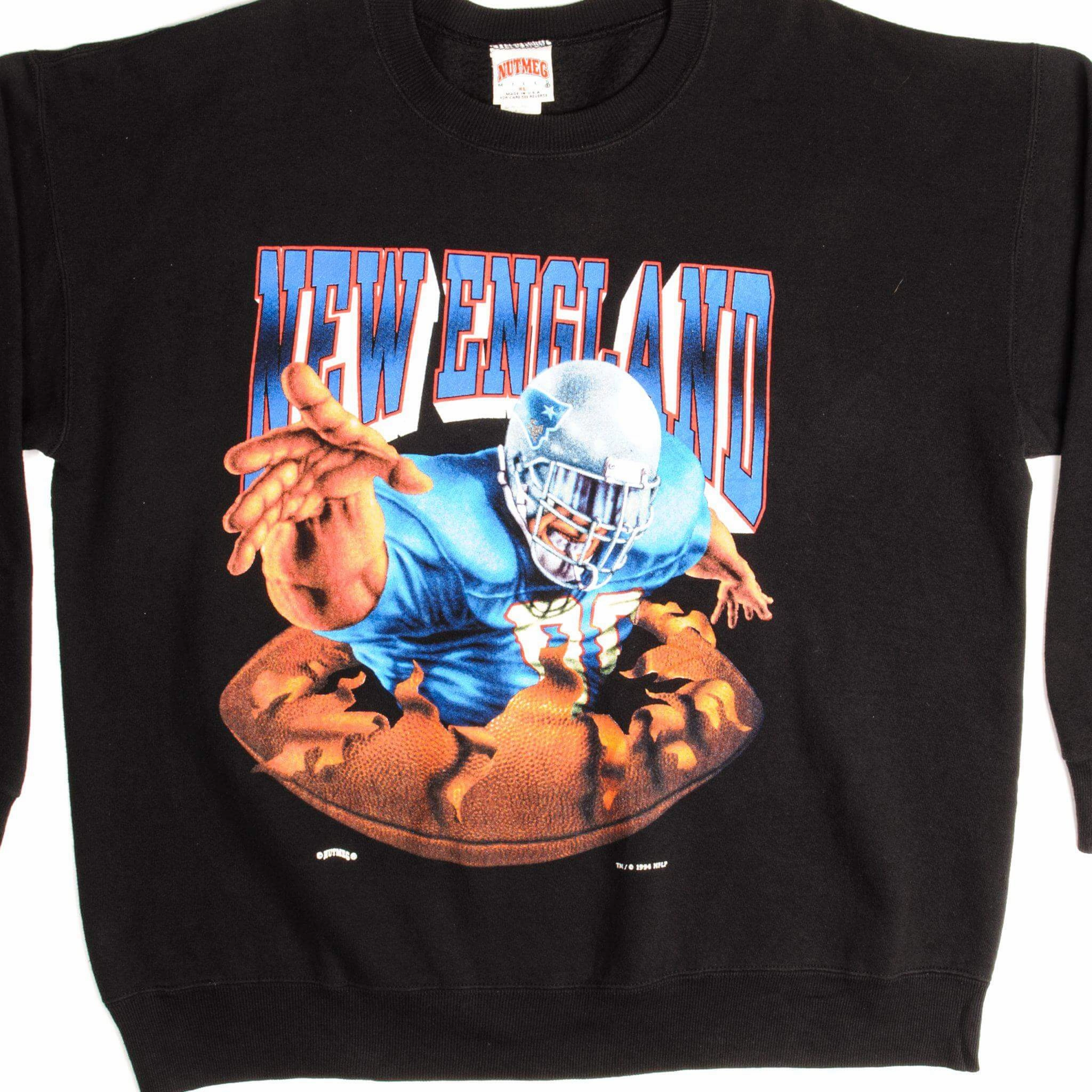 VINTAGE NFL NEW ENGLAND PATRIOTS SWEATSHIRT 1994 SIZE XL MADE IN USA product market share