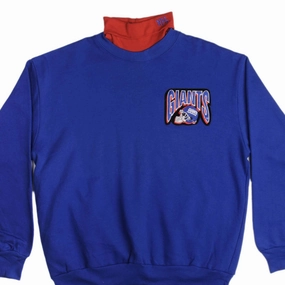 VINTAGE NFL NY GIANTS TURTLE NECK SWEATSHIRT SIZE LARGE 1990S MADE IN USA Casual Vibe
