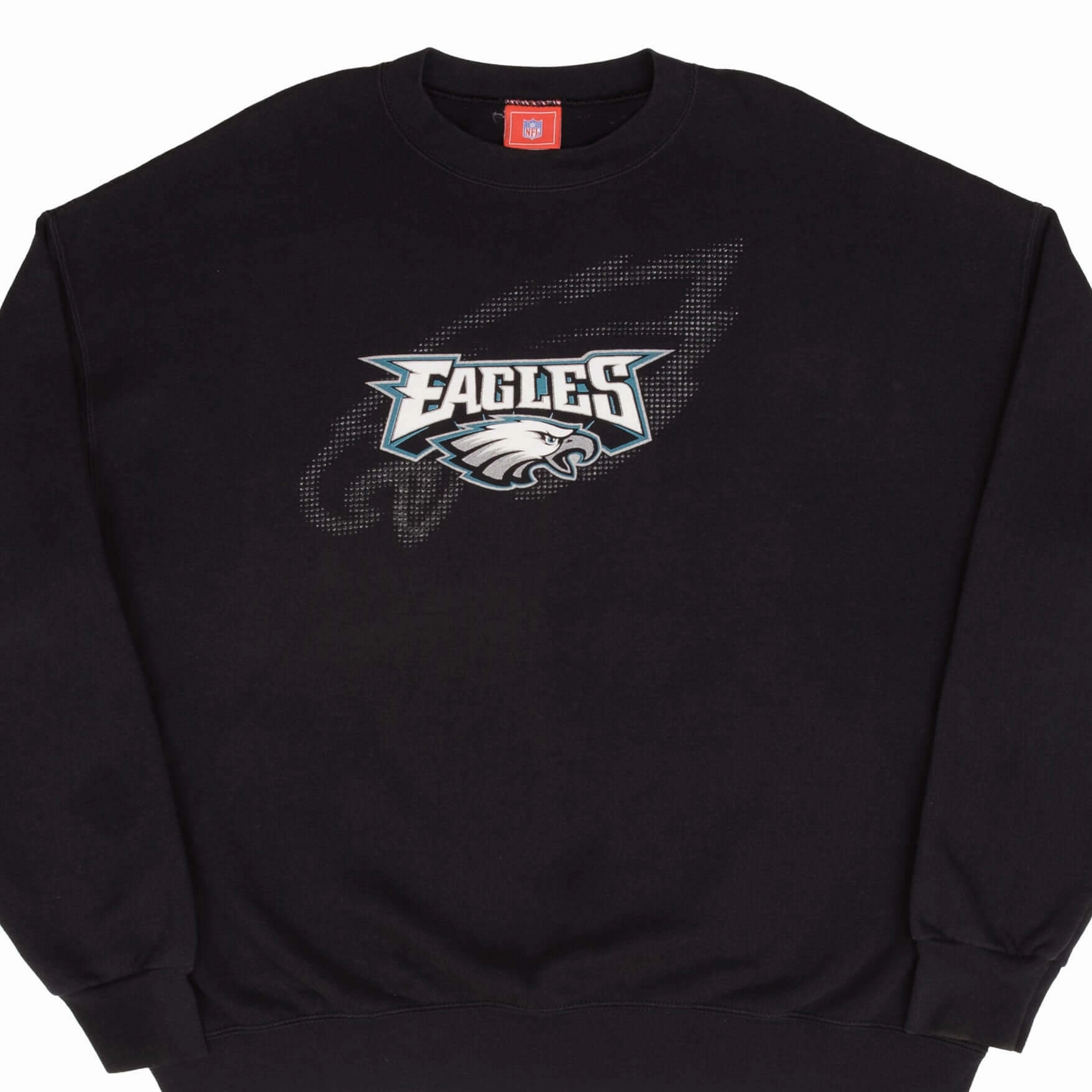 Designer VINTAGE NFL PHILADELPHIA EAGLES 2000S BLACK SWEATSHIRT SIZE 2XL