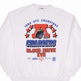 Warm Layer kids VINTAGE NFL SAN DIEGO CHARGERS 1994 AFC CHAMPIONS SWEATSHIRT SIZE XL