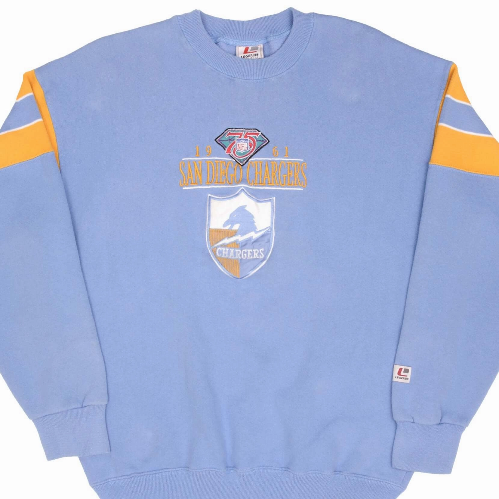 Hoodie Style VINTAGE NFL SAN DIEGO CHARGERS LEGENDS ATHLETICS SWEATSHIRT LARGE MADE IN USA