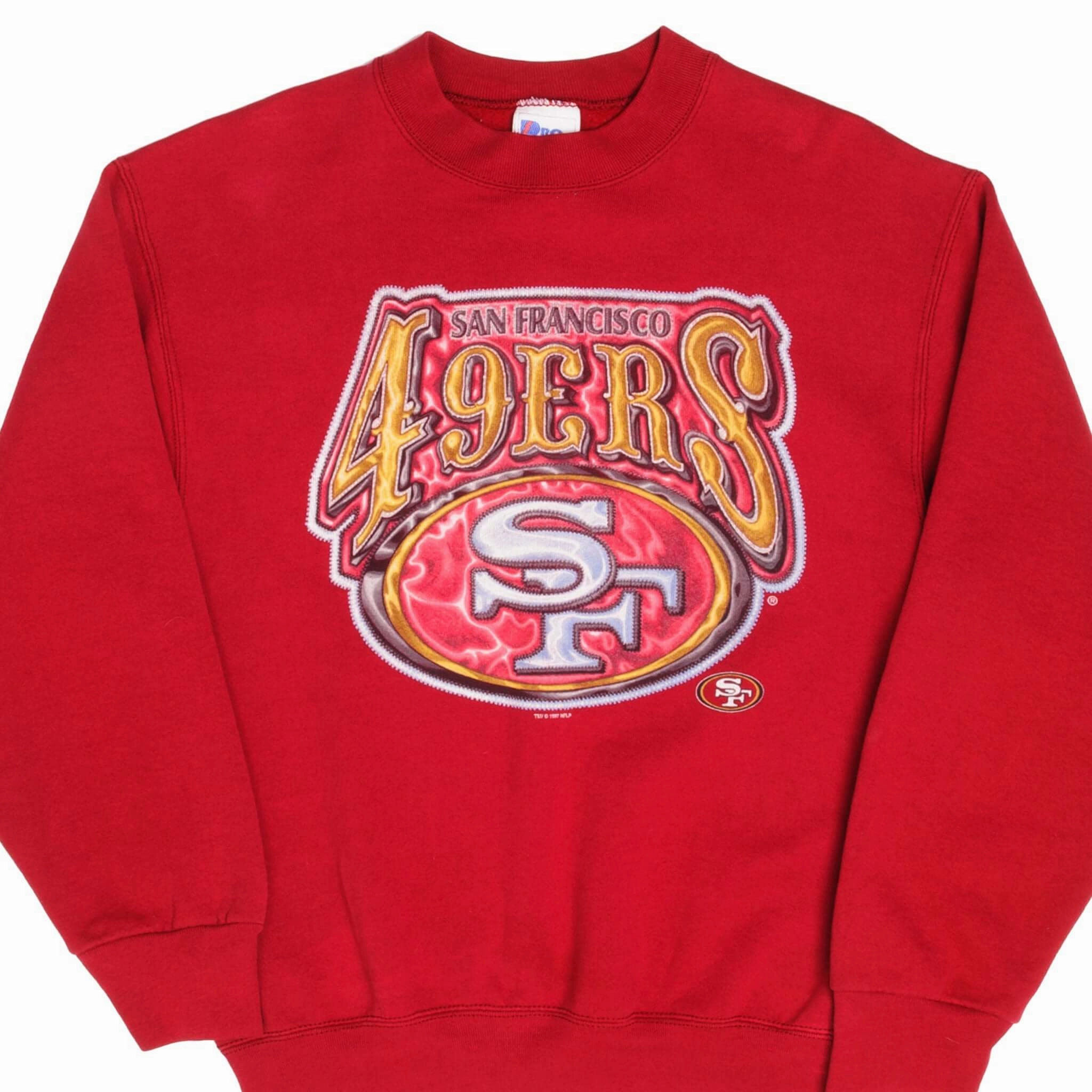 Fresh Chic VINTAGE NFL SAN FRANCISCO 49ERS 1997 SWEATSHIRT MEDIUM MADE USA