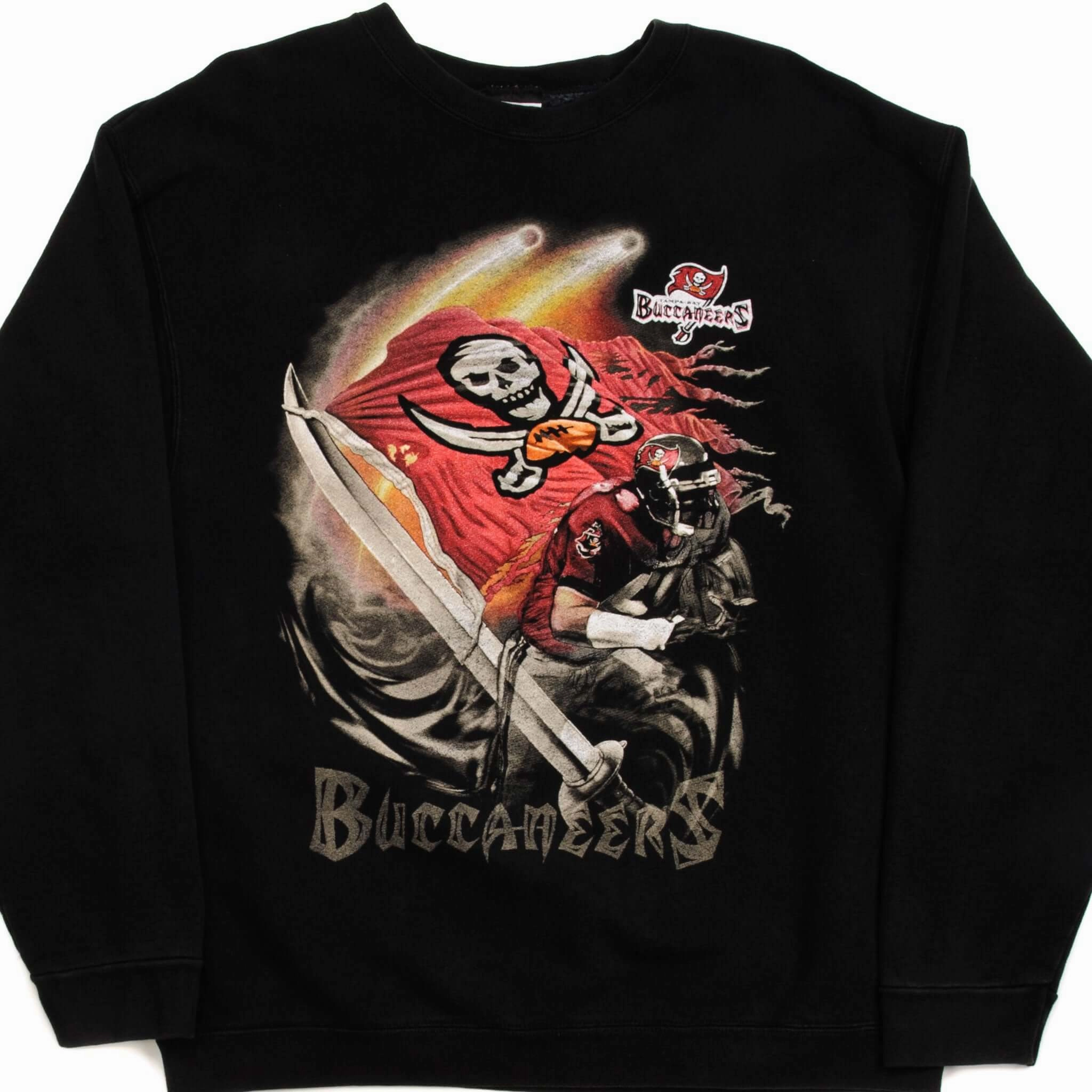 product animal print wildness Timeless Fashion VINTAGE NFL TAMPA BAY BUCCANEERS SWEATSHIRT SIZE XL