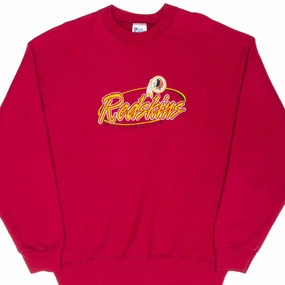 VINTAGE NFL WASHINGTON REDSKINS EMBROIDERED SWEATSHIRT 1990S XL MADE IN USA Corduroy