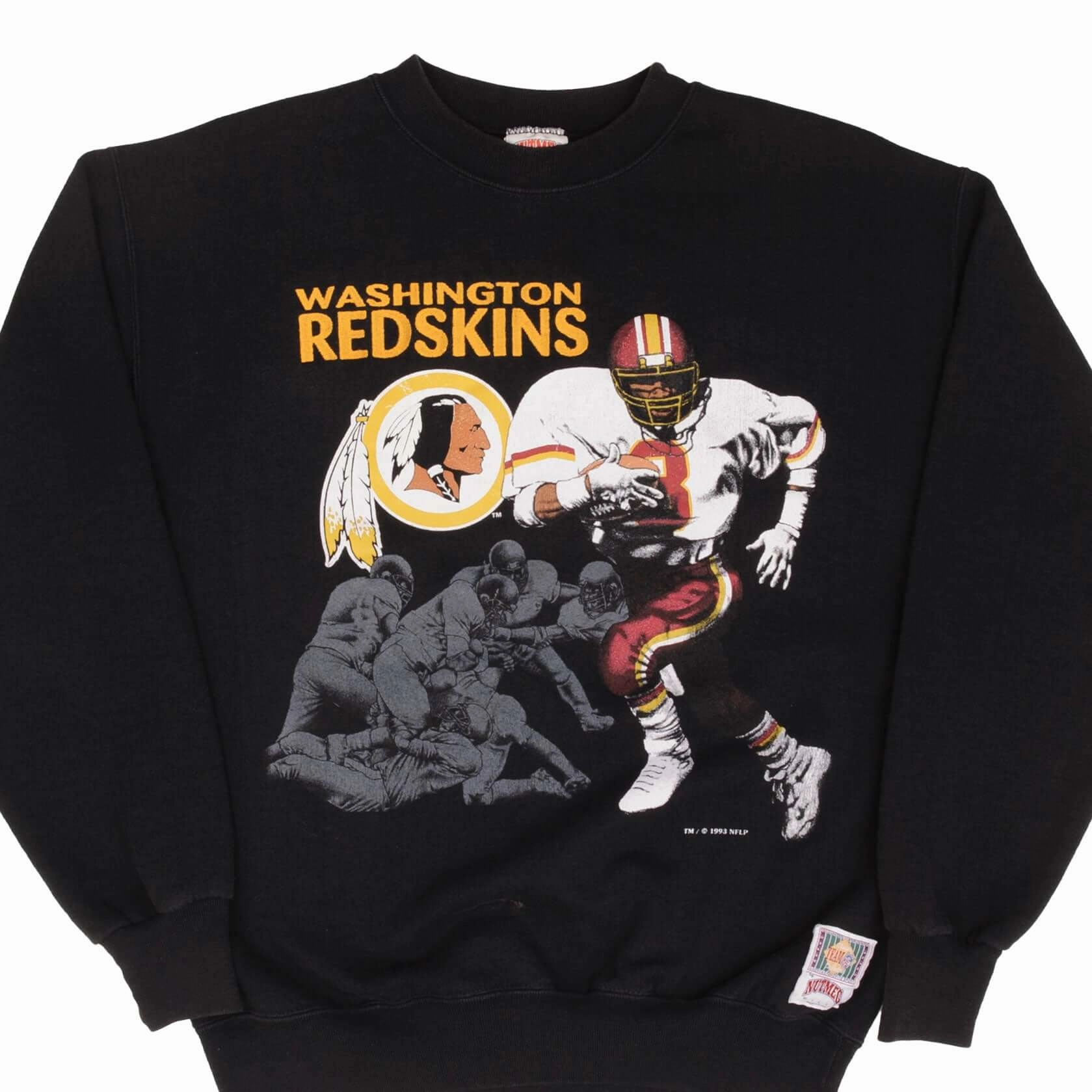 product earthy warmth Thermal Lining VINTAGE NFL WASHINGTON REDSKINS SWEATSHIRT 1993 SIZE MEDIUM MADE IN USA