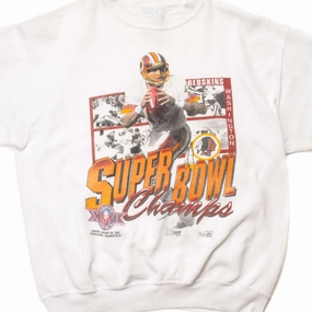 VINTAGE NFL WASHINGTON REDSKINS XXVI SUPER BOWL CHAMPS SWEATSHIRT 1992 SIZE LARGE MADE IN USA product tassel movement Modern Active