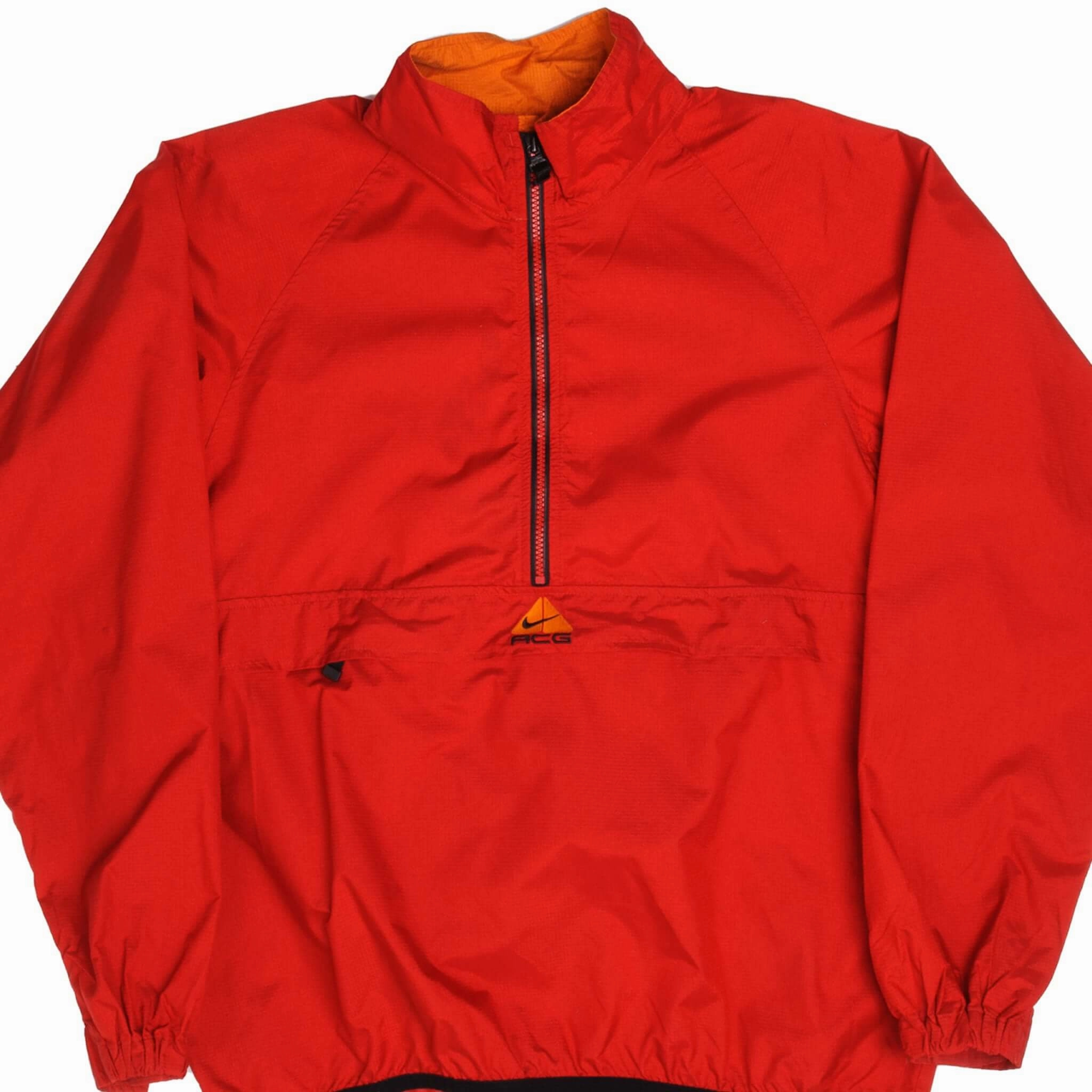 VINTAGE NIKE ACG WINDBREAKER JACKET SIZE MEDIUM. 1990s Button Snap Conversion