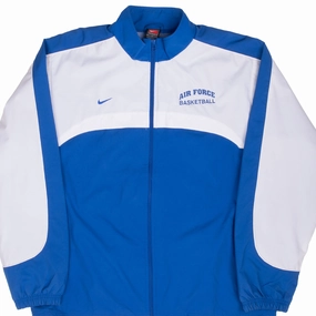 VINTAGE NIKE AIR FORCE BASKETBALL WINDBREAKER JACKET 2002 LARGE DEADSTOCK Floss Snow Weather