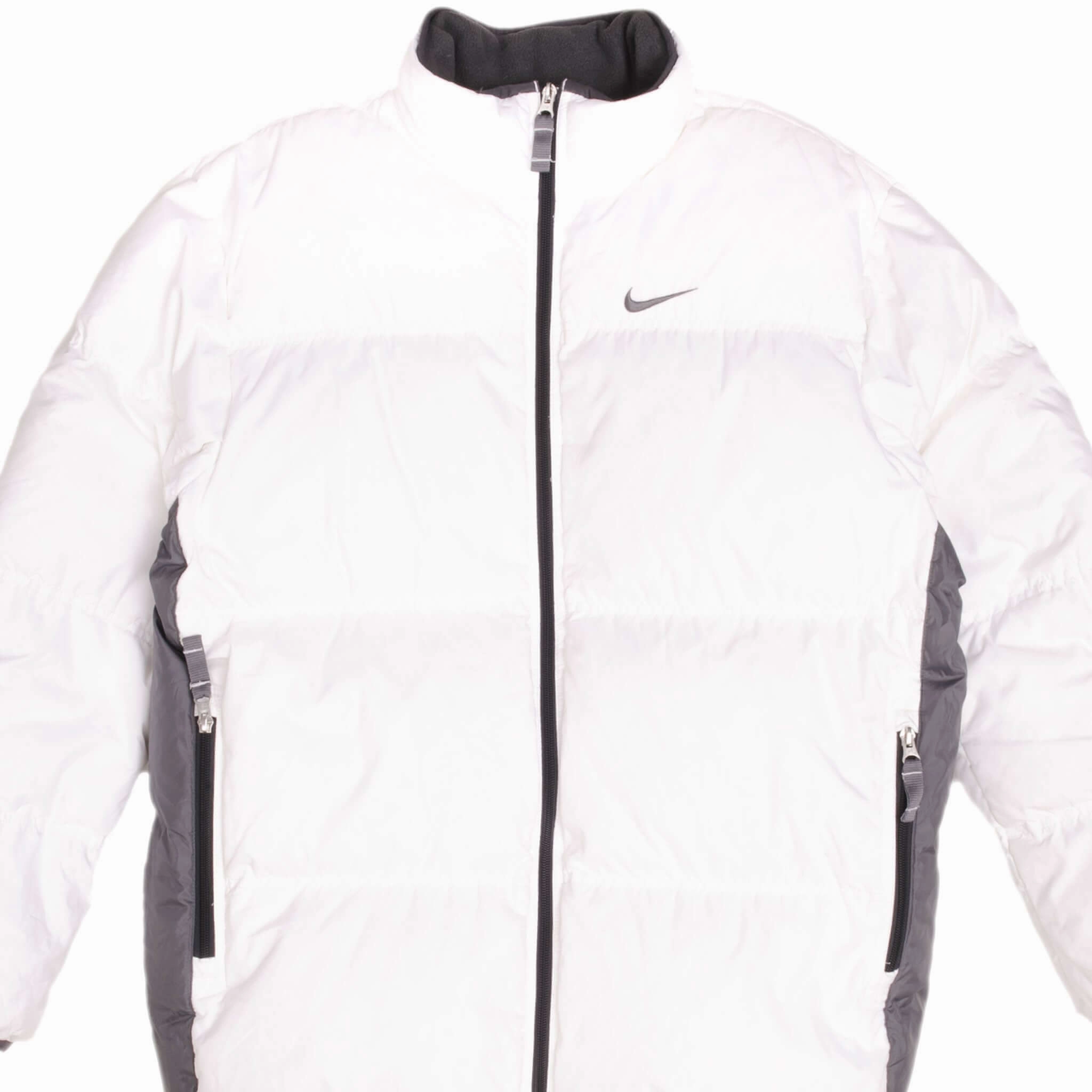 VINTAGE NIKE BIG SWOOSH PUFFER JACKET 2000S SIZE MEDIUM Card