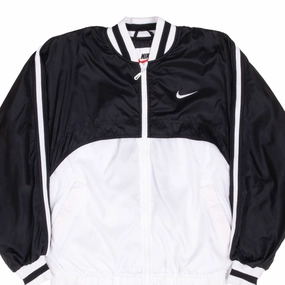 Fresh Look Outdoor Core VINTAGE NIKE BLACK AND WHITE WINDBREAKER JACKET 1990S SMALL WOMEN