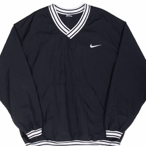 VINTAGE NIKE BLACK PULLOVER WINDBREAKER JACKET 1990S XL suitable for holidays