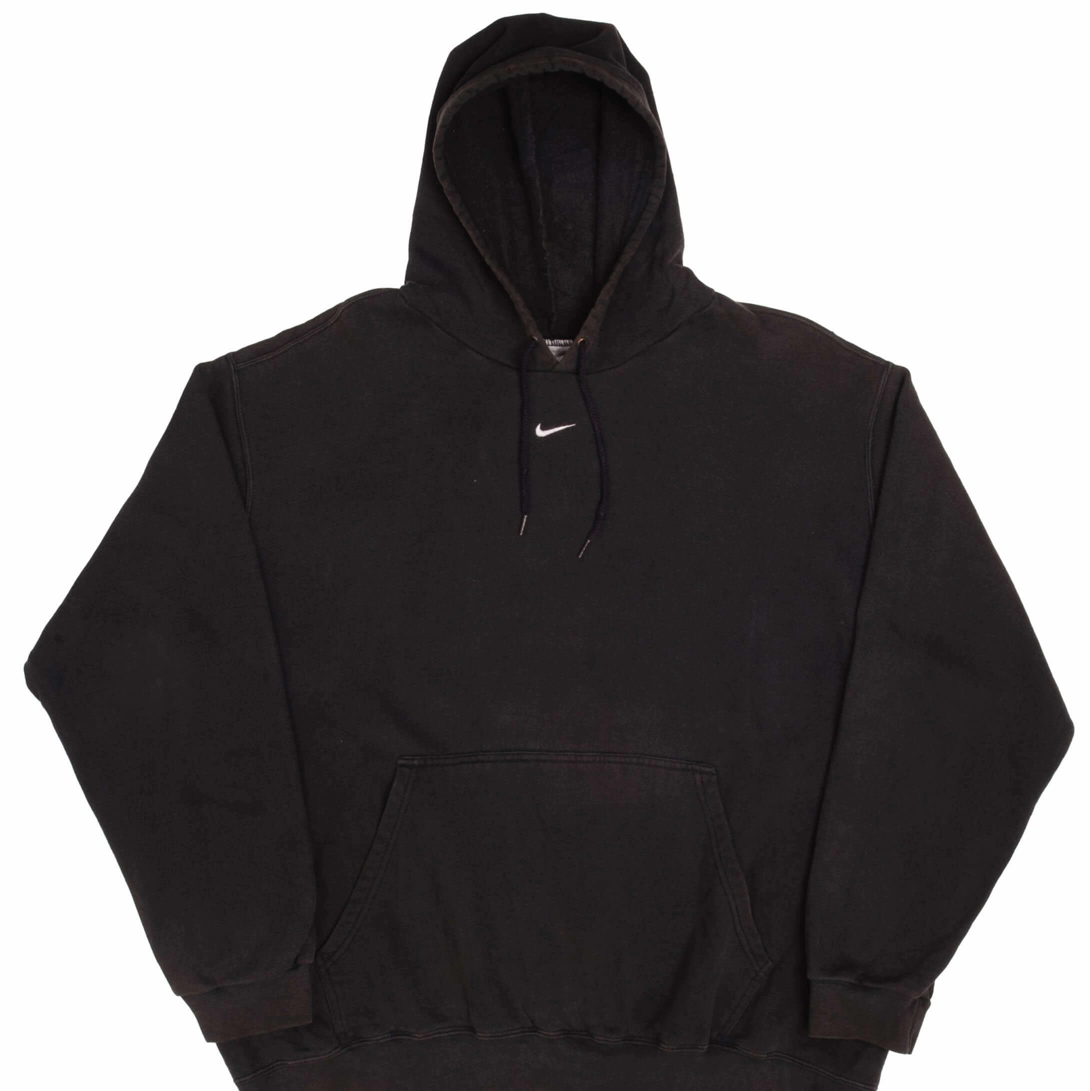VINTAGE NIKE CENTER SWOOSH BLACK TRAVIS SCOTT HOODIE 2000S XL Unique selling points Mesh Lining