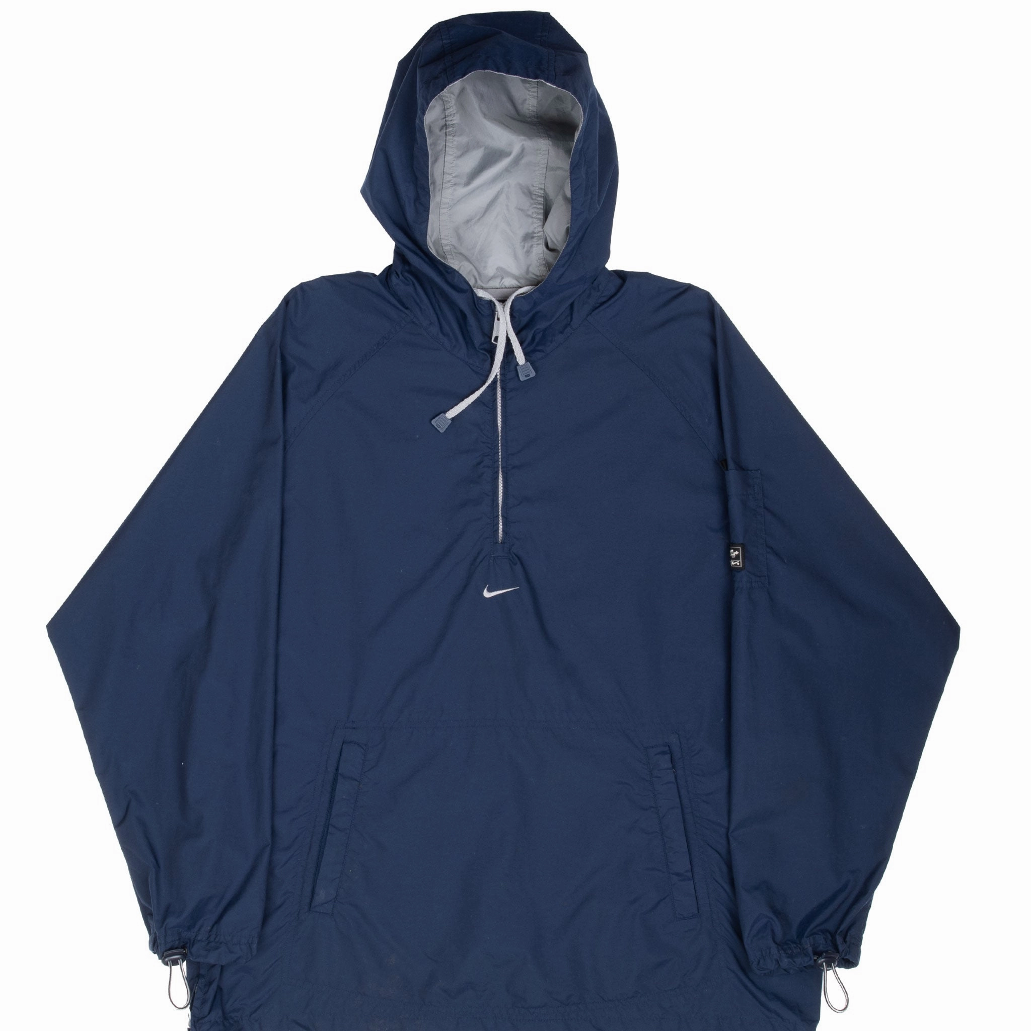 Target Propagate VINTAGE NIKE CENTER SWOOSH BLUE WINDBREAKER HOODED JACKET 2000S MEDIUM