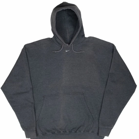 VINTAGE NIKE CENTER SWOOSH DARK GREY TRAVIS SCOTT HOODIE 1990S LARGE MADE USA product gym ready performance Minimalist Look