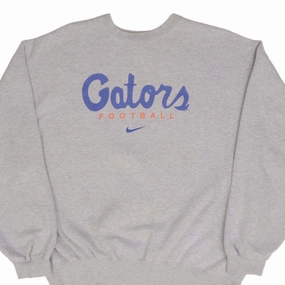 VINTAGE NIKE CENTER SWOOSH GATORS FOOTBALL SWEATSHIRT 1990S SIZE XL Street Cool