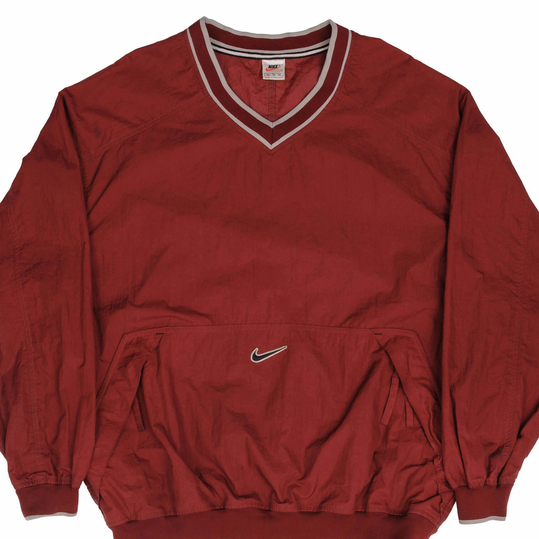 VINTAGE NIKE CENTER SWOOSH PULLOVER WINDBREAKER JACKET 1990S SIZE XL Thermal Shield Compression Friendly Fit