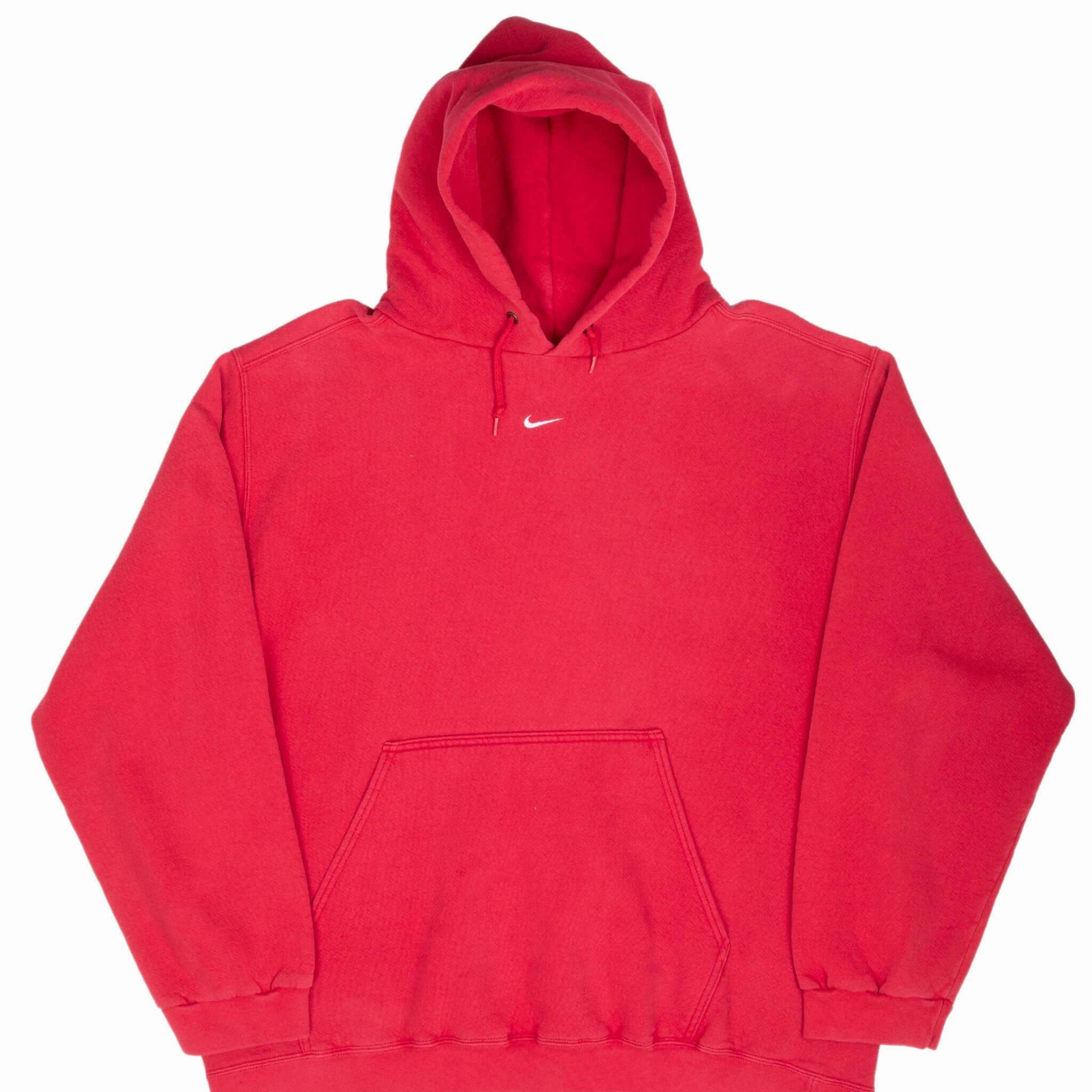 VINTAGE NIKE CENTER SWOOSH RED TRAVIS SCOTT HOODIE 1990S XL MADE IN USA Comfortable For Walking