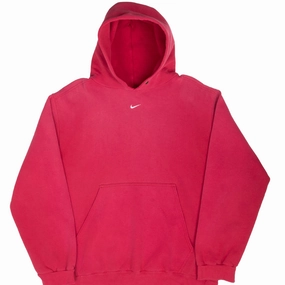 product yoga friendliness Layered Fit VINTAGE NIKE CENTER SWOOSH TRAVIS SCOTT RED HOODIE SWEATSHIRT 1990S LARGE