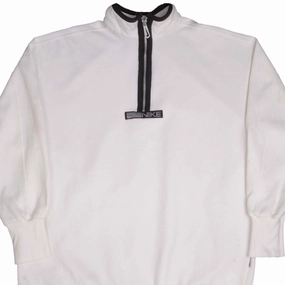 product bright vibrancy Active Comfort Wear VINTAGE NIKE CENTER SWOOSH WHITE SWEATSHIRT 1990S LARGE MADE IN USA