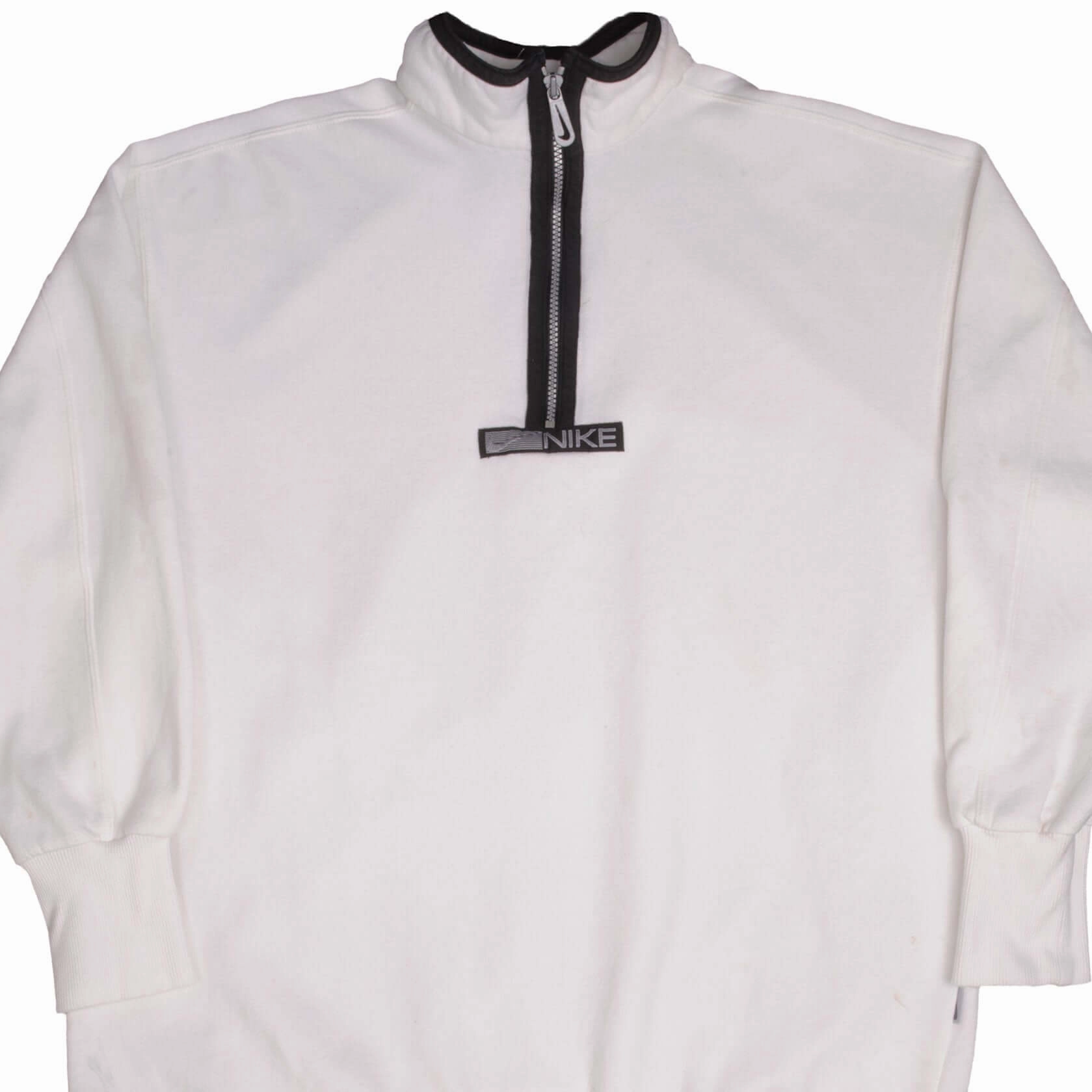 product bright vibrancy Active Comfort Wear VINTAGE NIKE CENTER SWOOSH WHITE SWEATSHIRT 1990S LARGE MADE IN USA