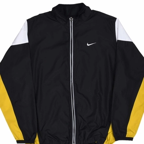 VINTAGE NIKE CLASSIC SWOOSH BLACK & YELLOW WINDBREAKER JACKET 1990S SIZE XL Travel Day