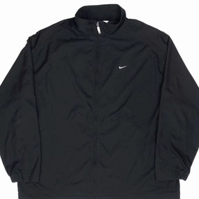 Taped Zipper Closures Vanity VINTAGE NIKE CLASSIC SWOOSH BLACK WINDBREAKER JACKET 2000S 3XL