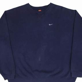 Ombre product high end luxury VINTAGE NIKE CLASSIC SWOOSH BLUE SWEATSHIRT 1990S SIZE 2XL