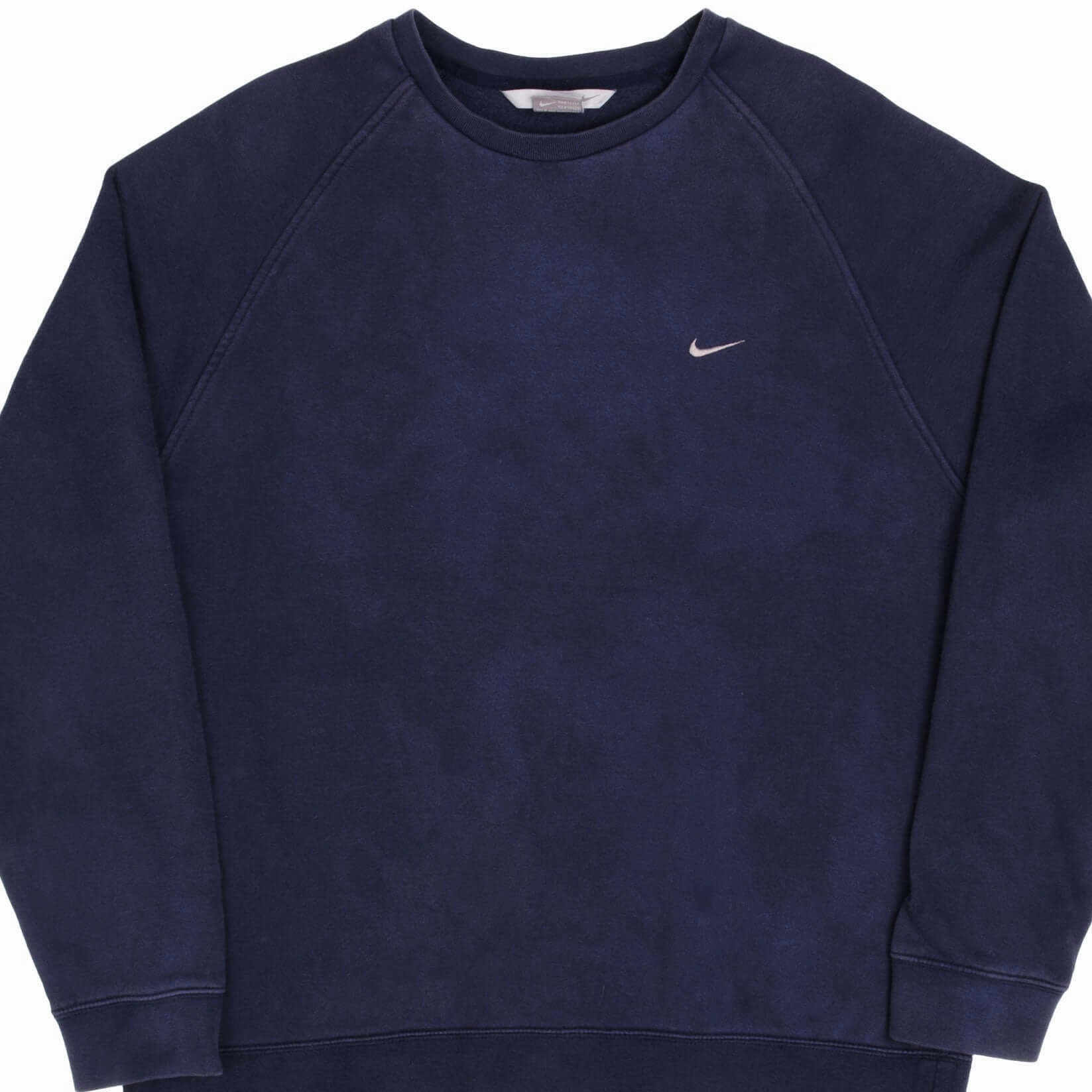 Sporty Style Outdoor Fit VINTAGE NIKE CLASSIC SWOOSH BLUE SWEATSHIRT 2000S SIZE XL