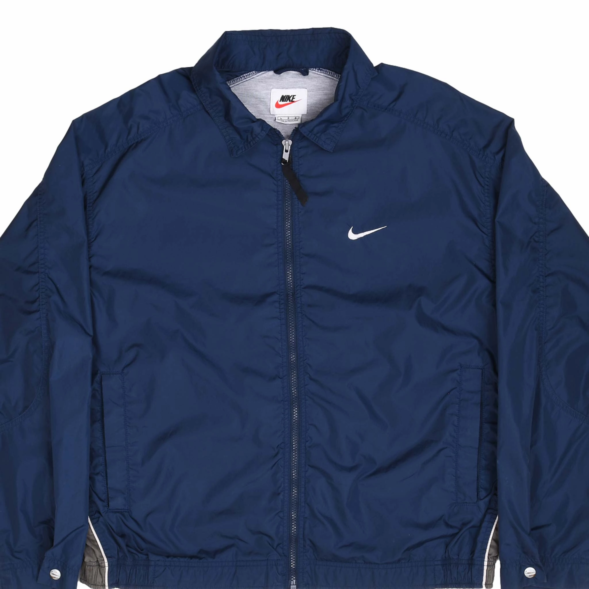 Generation VINTAGE NIKE CLASSIC SWOOSH BLUE WINDBREAKER JACKET 1990S SIZE LARGE