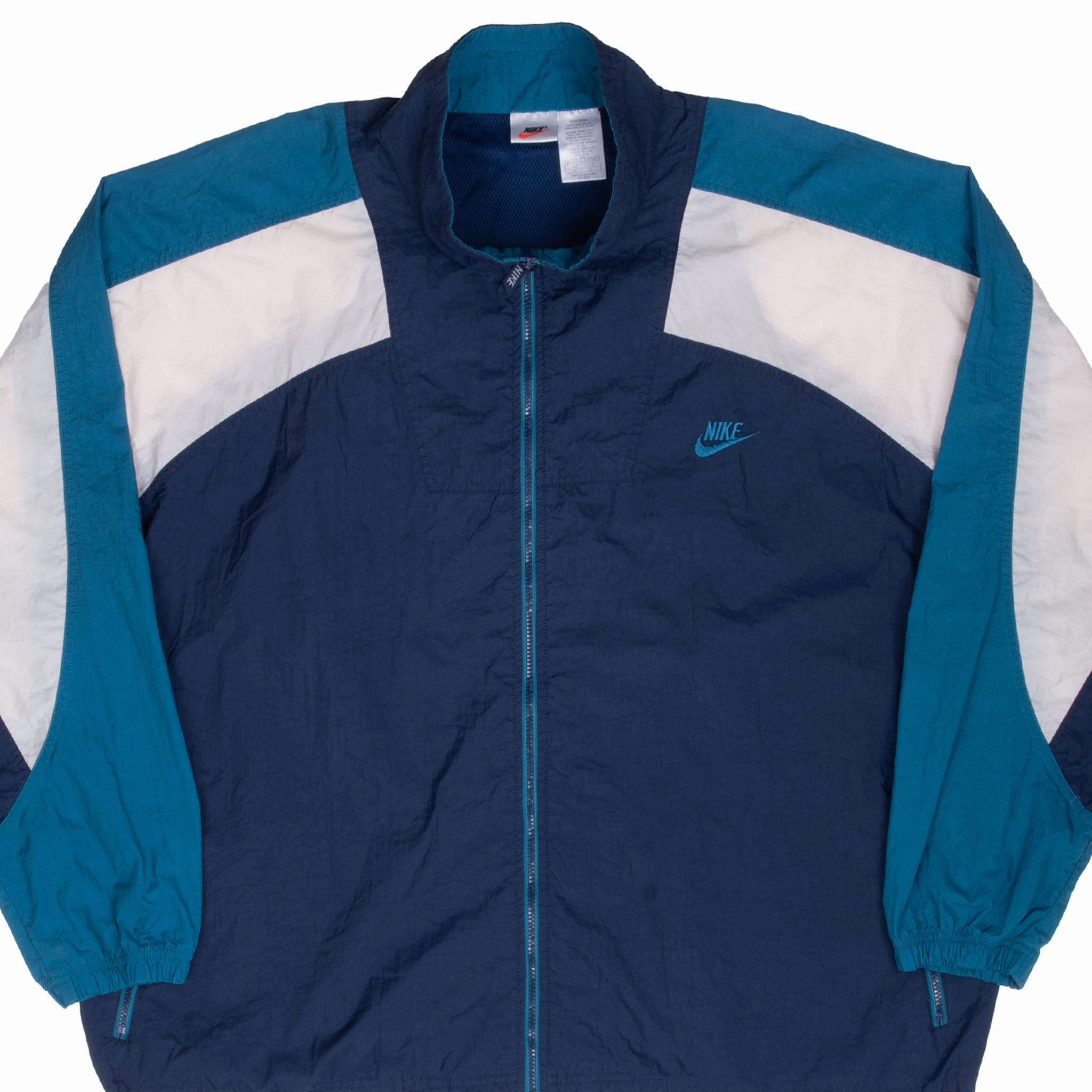 Exhibit Admire VINTAGE NIKE CLASSIC SWOOSH BLUE WINDBREAKER JACKET 1990S XL