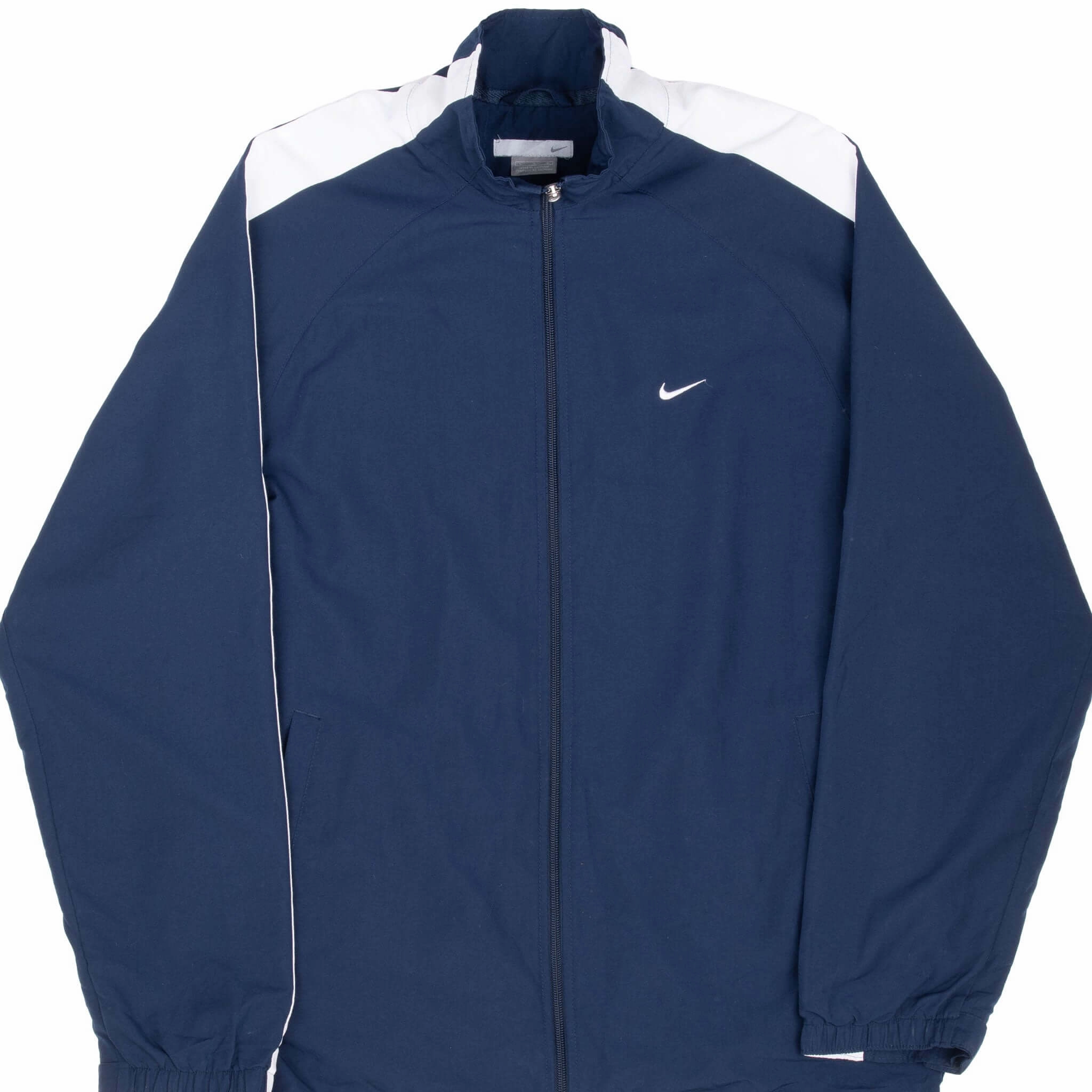 Chill Wear VINTAGE NIKE CLASSIC SWOOSH BLUE WINDBREAKER JACKET 2000S LARGE