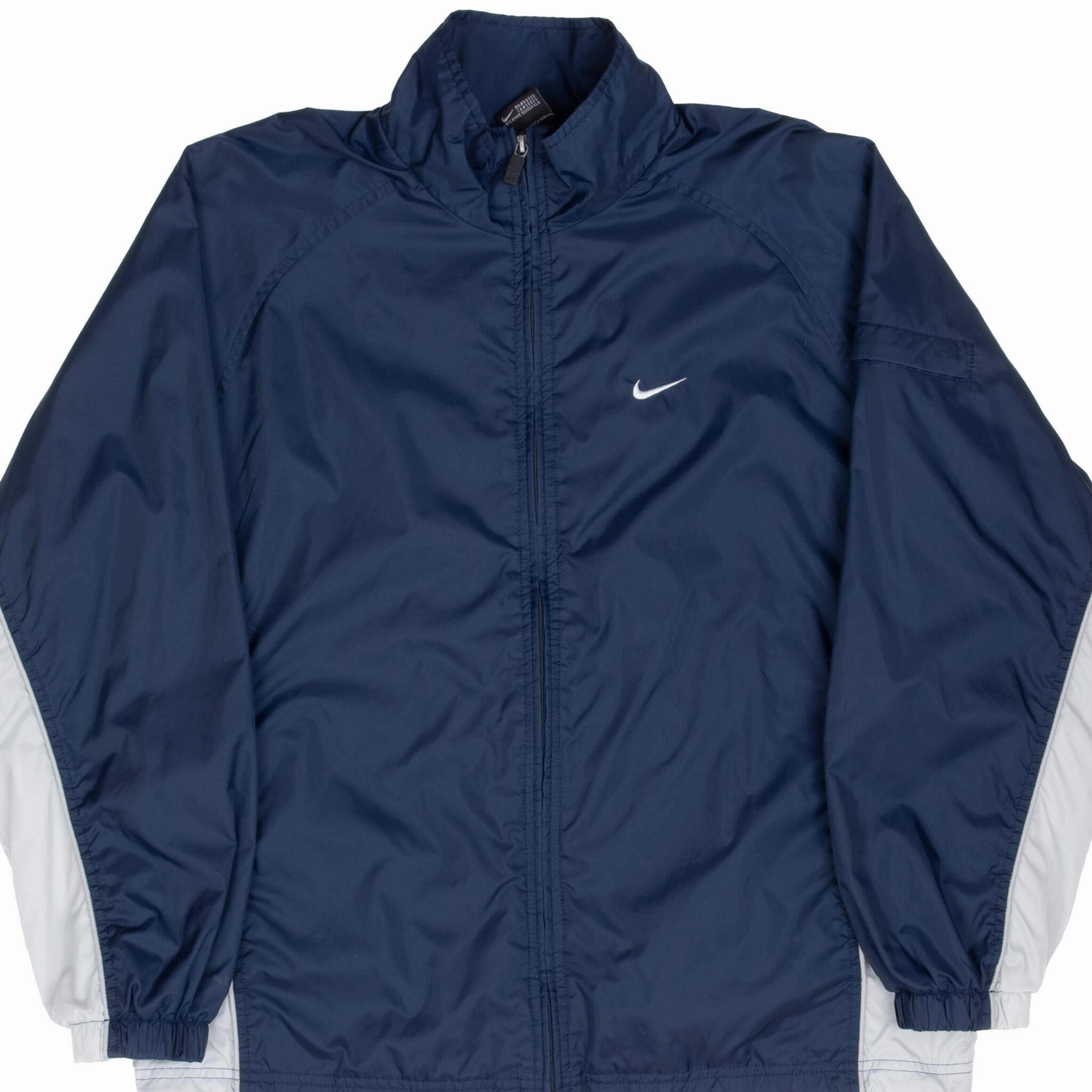 Cool Weather Layer VINTAGE NIKE CLASSIC SWOOSH BLUE WINDBREAKER JACKET 2000S SMALL