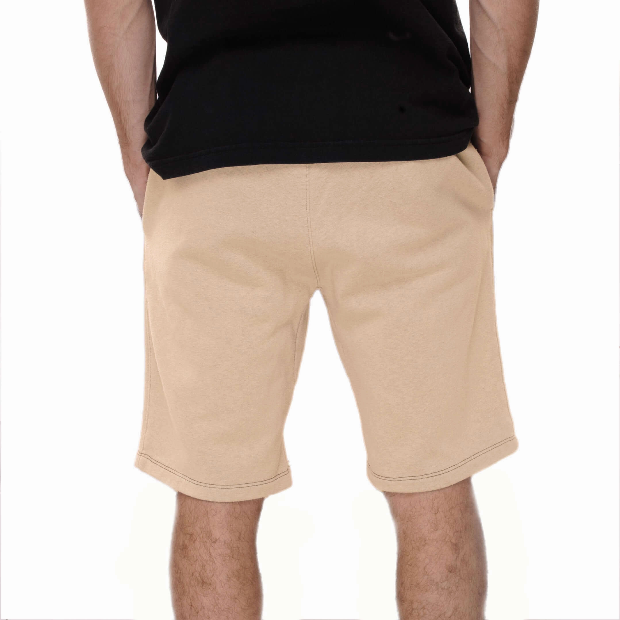 VINTAGE NIKE CLASSIC SWOOSH CUSTOM MADE SANDSTONE SHORTS Stretch waistband beauty industry