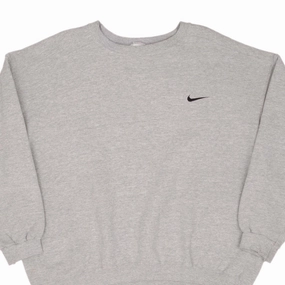 Comfy Outfit VINTAGE NIKE CLASSIC SWOOSH GRAY SWEATSHIRT 1990S SIZE XL