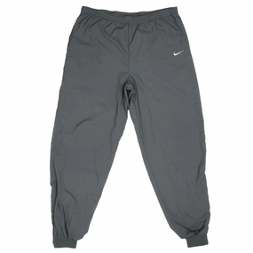 Quick Release Hem Adjusters Quick Dry Mesh Panel VINTAGE NIKE CLASSIC SWOOSH GREEN NYLON TRACK PANTS 1990S SIZE LARGE