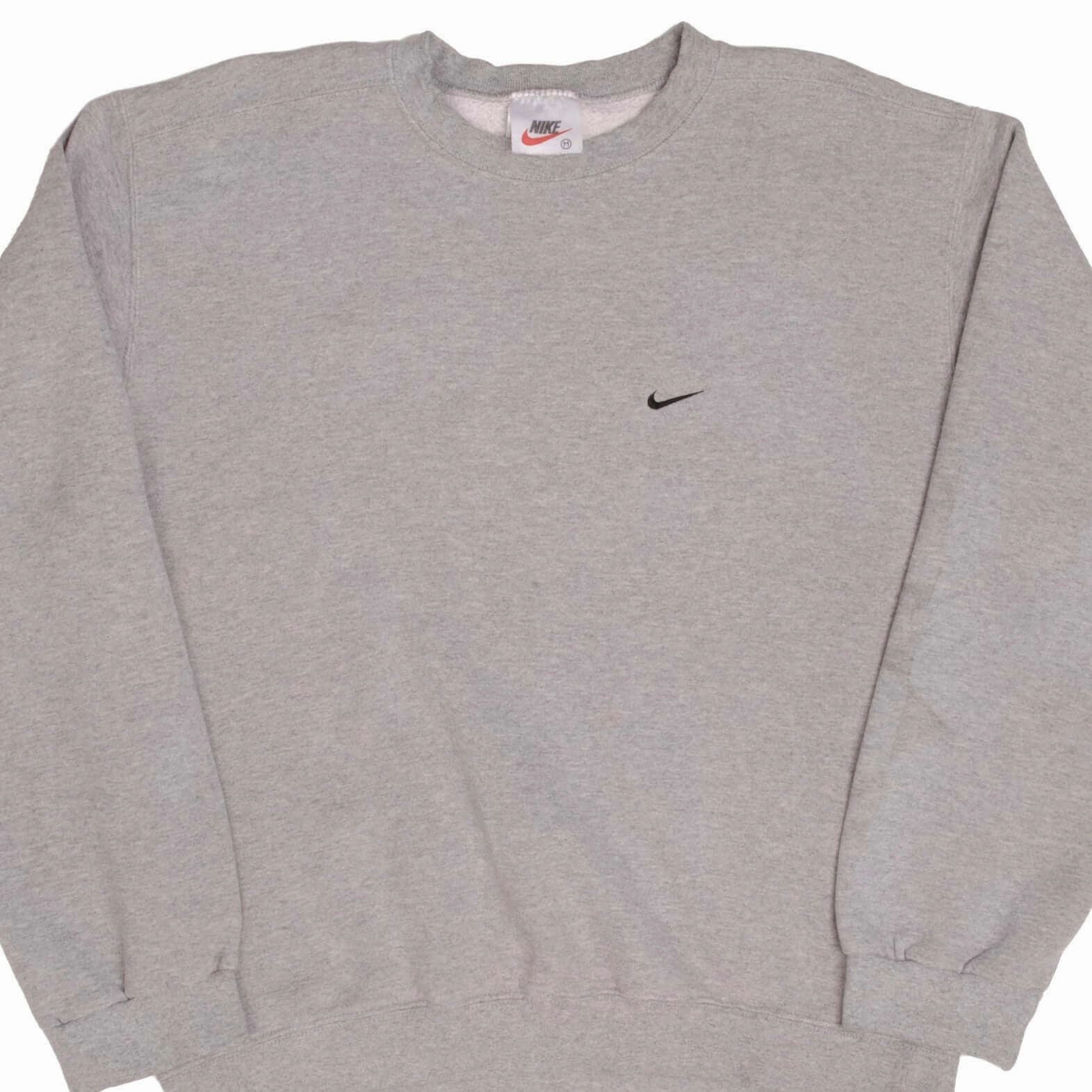 VINTAGE NIKE CLASSIC SWOOSH GREY SWEATSHIRT 1990S SIZE MEDIUM MADE IN USA Cool Outfit
