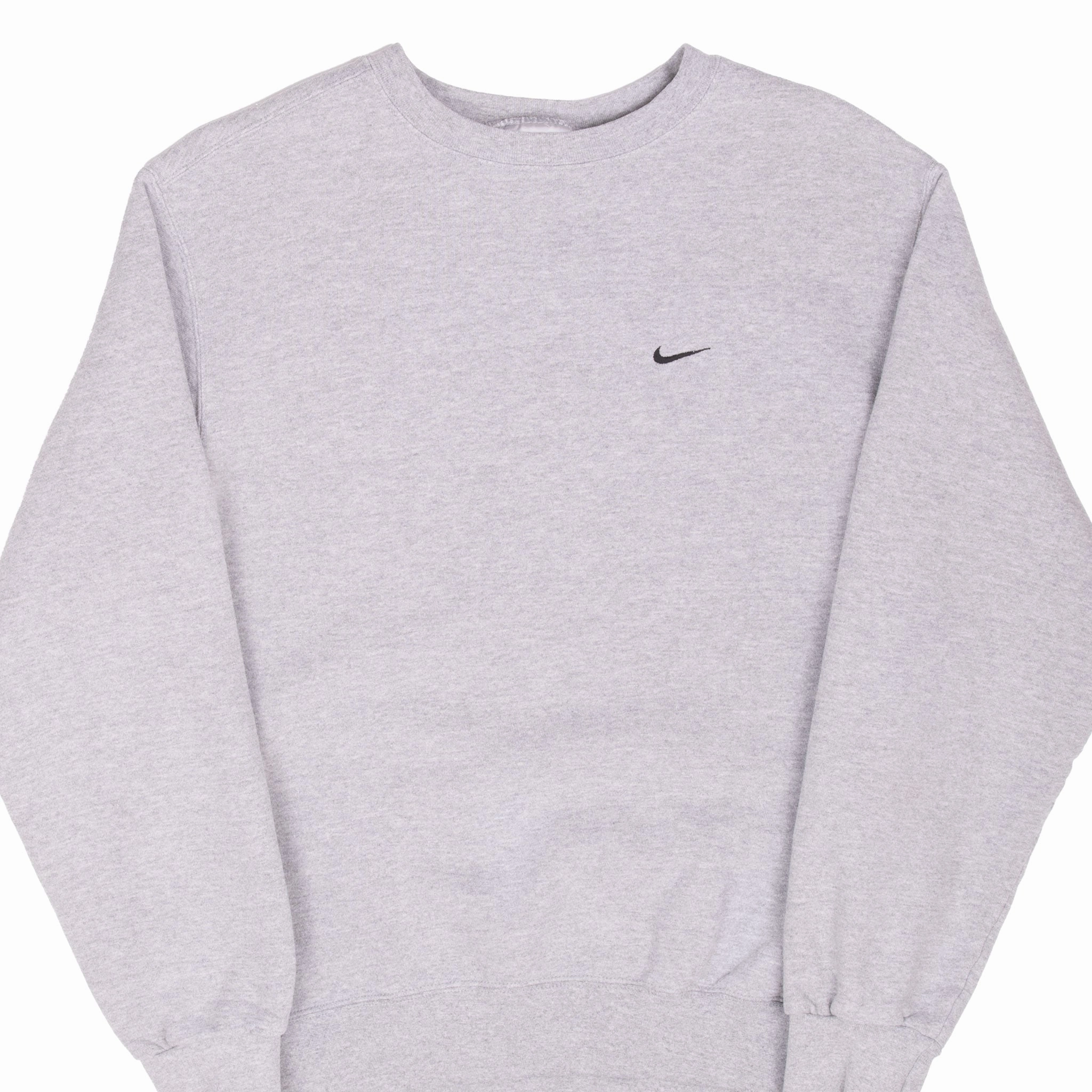 VINTAGE NIKE CLASSIC SWOOSH GREY SWEATSHIRT 2000S MEDIUM product tropical vibrancy