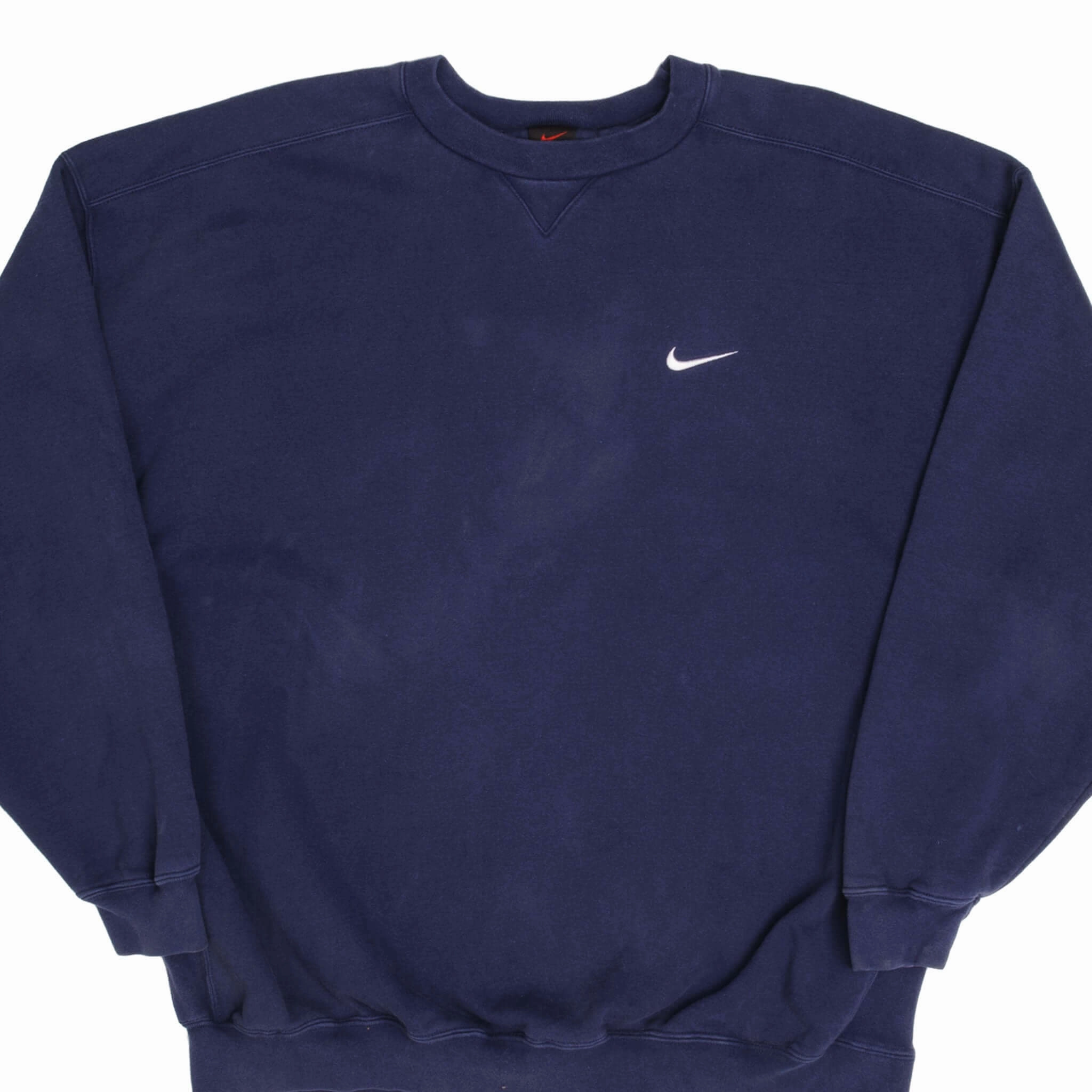VINTAGE NIKE CLASSIC SWOOSH HEAVYWEIGHT SWEATSHIRT 1990s SIZE 2XL Active Wearable
