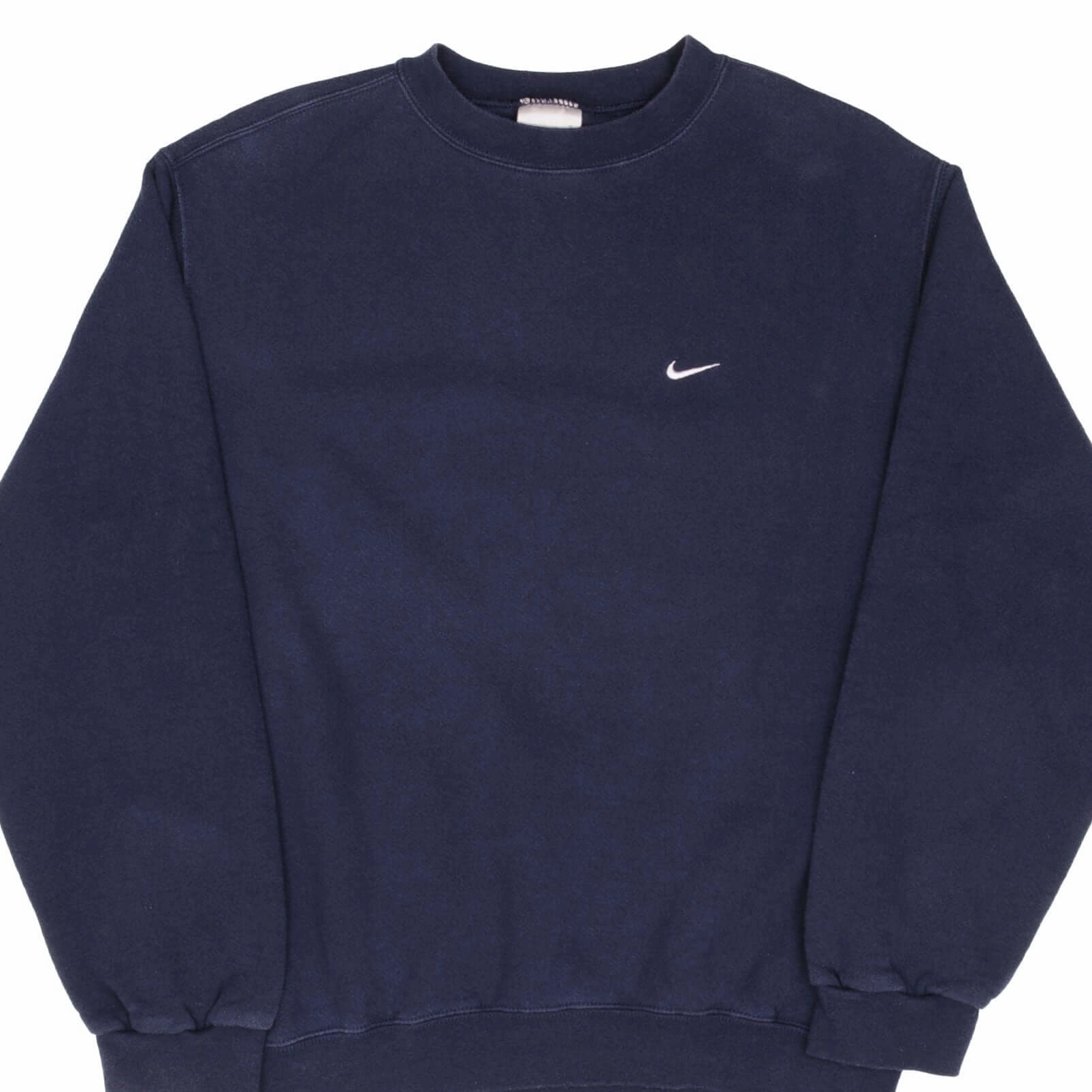 VINTAGE NIKE CLASSIC SWOOSH NAVY BLUE SWEATSHIRT 2000S SIZE MEDIUM Classic Active