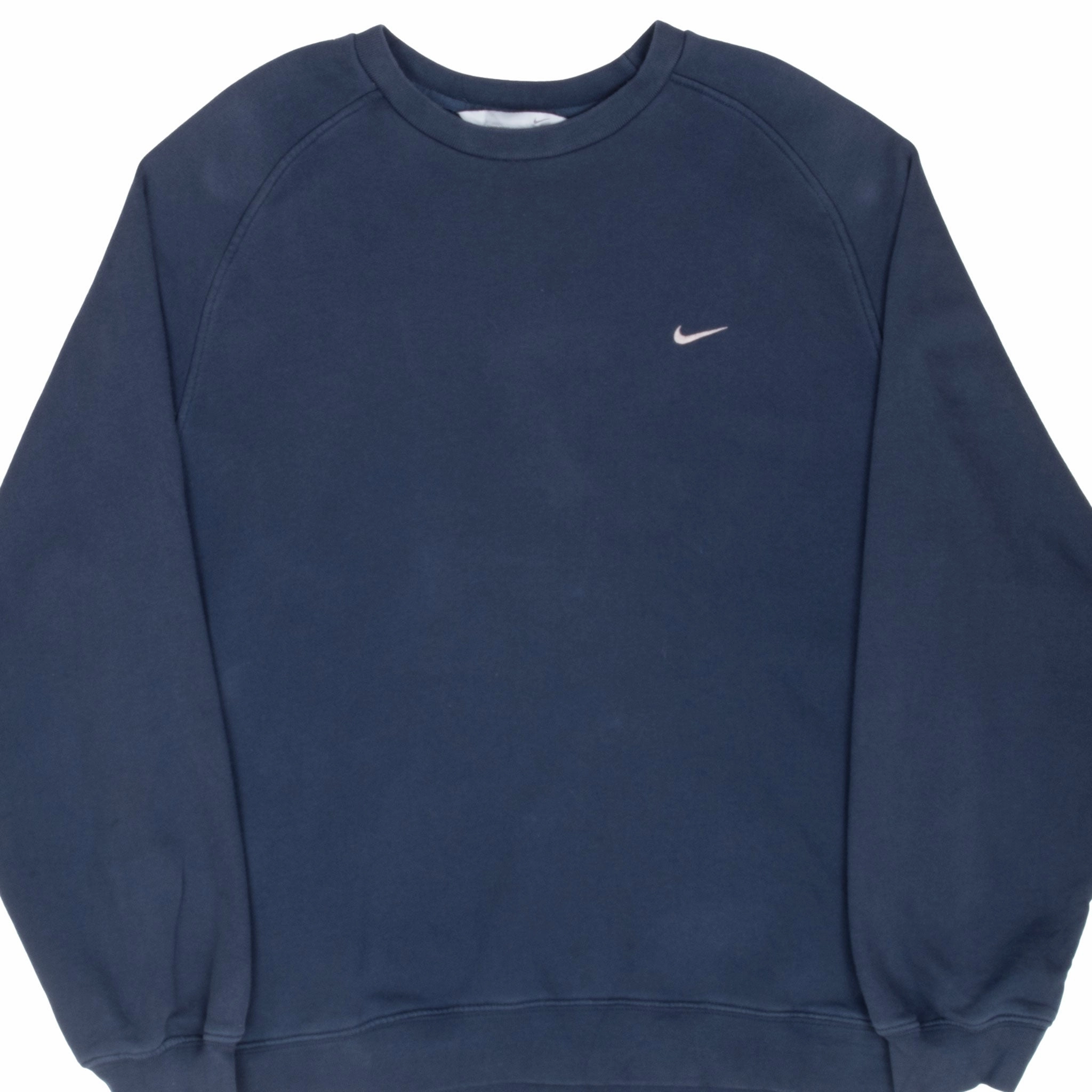 VINTAGE NIKE CLASSIC SWOOSH NAVY BLUE SWEATSHIRT 2000S XL Outdoor Hoodie