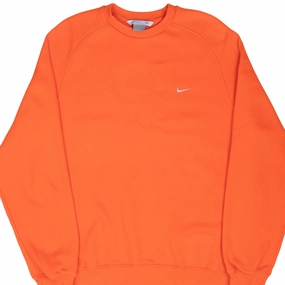product holiday wearability VINTAGE NIKE CLASSIC SWOOSH ORANGE SWEATSHIRT 2000S LARGE