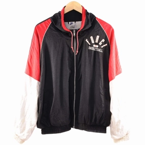 Expose VINTAGE NIKE FORCE BASKETBALL WINDBREAKER JACKET SIZE LARGE