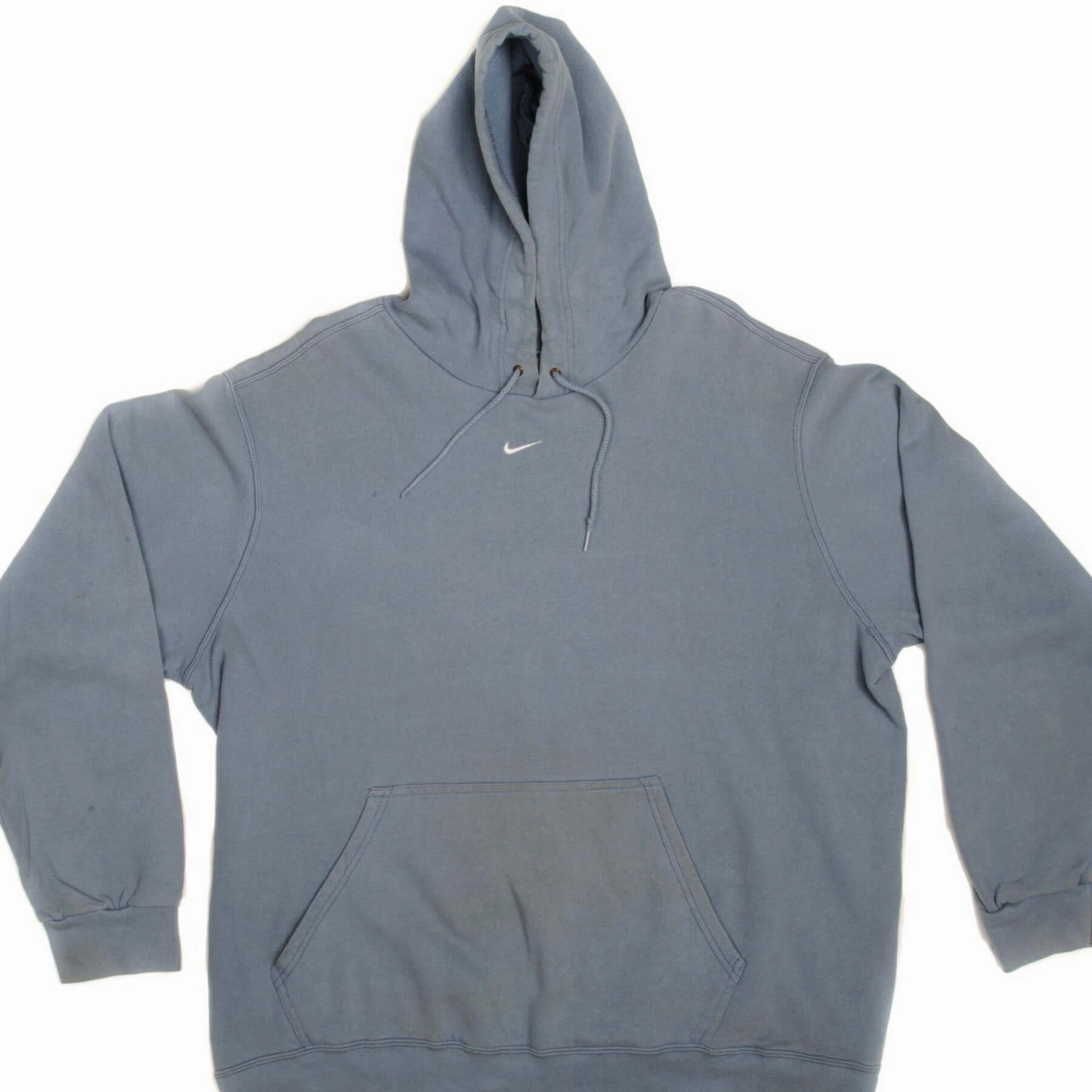 Tall Length VINTAGE NIKE HOODIE SWEATSHIRT SIZE XL CENTER SWOOSH 2000S