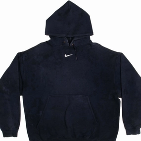 VINTAGE NIKE HOODIE SWOOSH SWEATSHIRT 1990s SIZE XL MADE IN USA Travis Scott product marketing