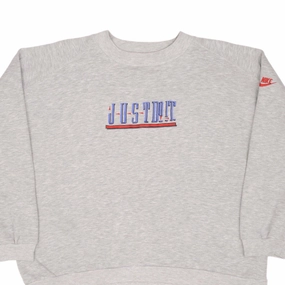 VINTAGE NIKE JUST DO IT SPELLOUT GREY SWEATSHIRT 1980S SIZE 2XL product customization options